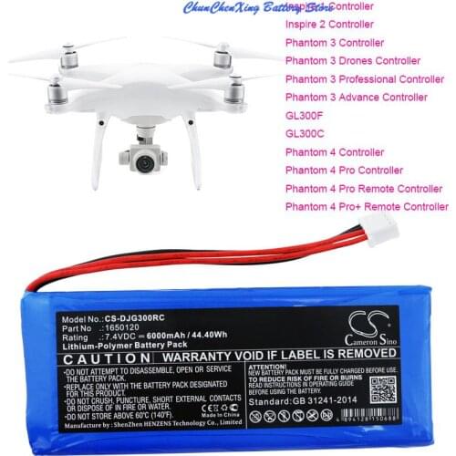 Cameron Sino 6000mAh Battery for DJI GL300C,GL300F,Inspire 1 Controller,2 Controller,Phantom 3 Controller,4 Controller,4 Pro