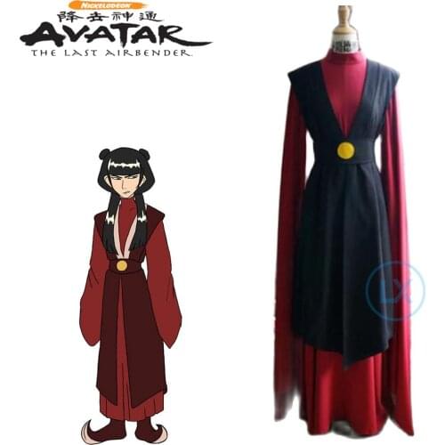 Anime Avatar The Last Airbender Mai Cosplay Costume Mai Kimono Dress Halloween Custom Made Uniform