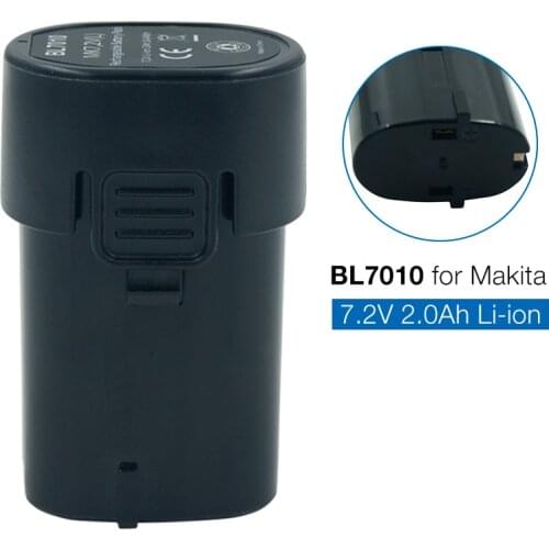 BL7010 7.2V 3000mAh/2000mAh/1500mAh Li-ion Rechargeable Battery for Makita TD090D DF030D DF330D TD021 ML704 194355-4 194356-2
