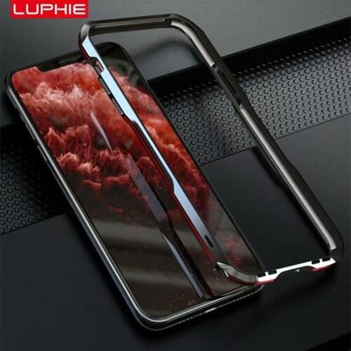 For Apple iPhone 11 Pro Max X XS Max XR 8 7 Plus Luxury Armor Aluminum Metal Bumper Case Frame Protection Cover Coques Funda