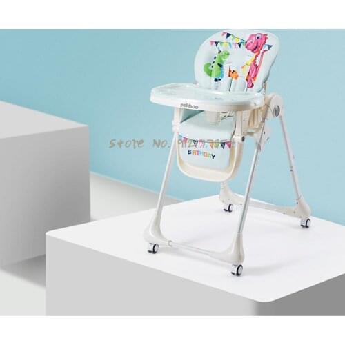 Baby dining chair, baby eating, portable folding portable childrens multifunctional dining table and chair can sit and lie