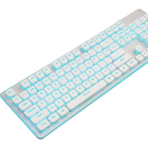 Gaming wired luminous ultra-thin mute USB mouse 104-key backlit waterproof keyboard for laptop desktop computer