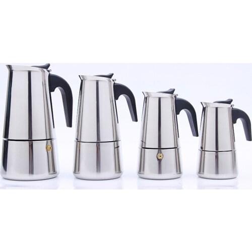 Stainless Steel Coffee Pot Mocha Espresso Latte Percolator Stove Coffee Maker Pot Percolator Drink Tool Latte Stovetop