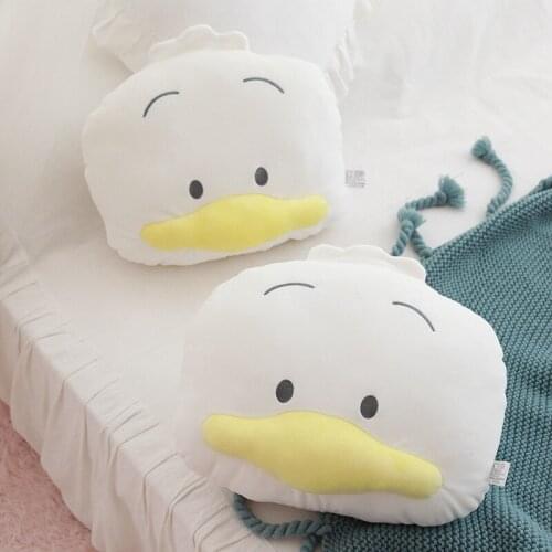 Cute Duck Plush Pillow Toy Soft Stuffed Cartoon Animal Sleeping Cushion Doll Fresh House Decor Sofa Pillow Best Gift Fro Girls
