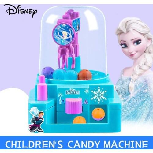 Disney Frozen Mini Ball Doll Grabbing Machine Ice Snow Candy Early Education Children Girl Boy Kid Toy Christmas New Year Gift