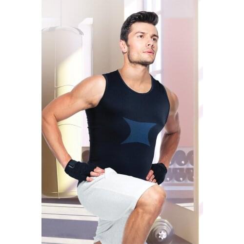 Mens Sports Singlet Body Shaping Tightening Gym Sleeveless Shirt Thermal Undershirt Top Vest Quick Dry Workout Singlet T-shirt