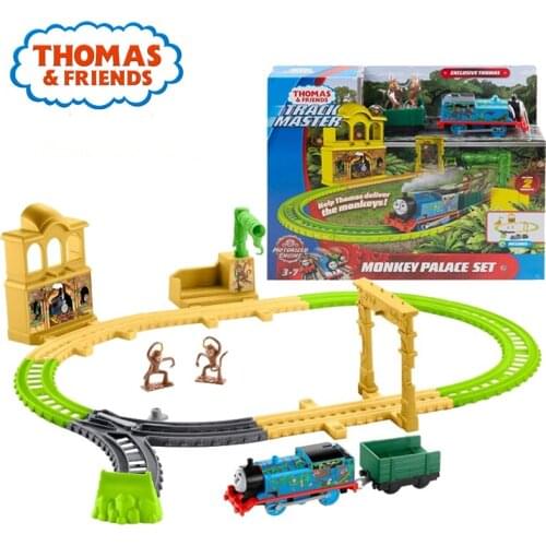 Thomas & Friends Track Master Monkey Palaze Set Railway Bulider Stunt Set Kids Toy Funny Train Accessoreis FXX65 Brinquedo