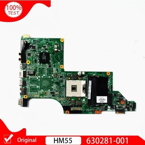 Original 630281-001 For HP DV6T DV6-3000 Laptop motherboard DA0LX6MB6D0 DA0LX6MB6H1 HM55 DDR3