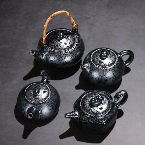 Collectable Creative Yixing Teapot Black Vintage Luxury Premium Porcelain Teapot Container Matcha Theepot Tea Infuser Ed50cf