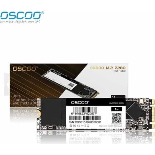 OSCOO M.2 SSD NGFF 2280 Solid State Drive 128GB 256GB 512GB 2D MLC Chips