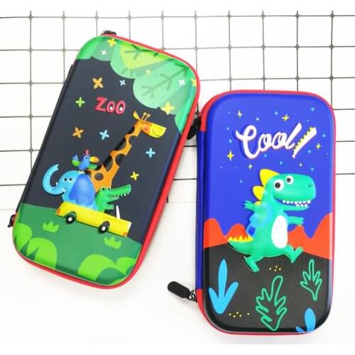 New 3D Stereo Dinosaur Stationery Box Cartoon Creativity for Primary School Students Pencil Case Boy Student School Supplies
