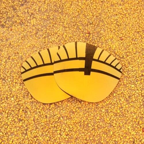 Bronze Gold Mirrored Polarized Replacement Lenses for Garage Rock Sunglasses Frame 100% UVA & UVB