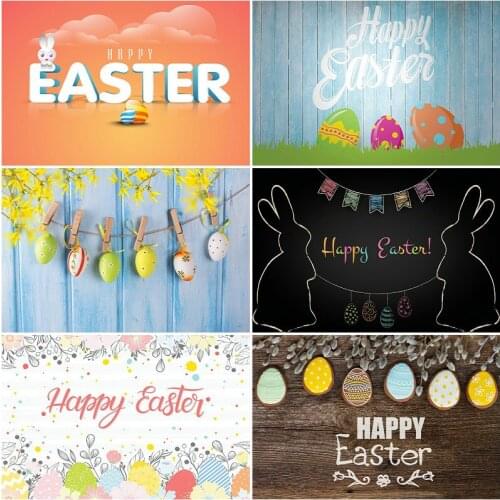 Holiday Backdrop Easter Beauty Eggs Photography Background Baby Shower Celebration Photo Booth Studio Decor