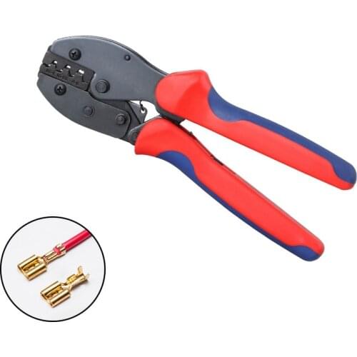 LY-03B Hand Crimping tools for crimping non-insulated open plug-type connector 20-10AWG Electrical Ratchet Pliers crimper