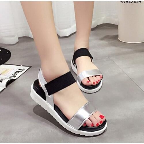 Women sandals 2021 new peep-toe platform casual shoes woman outdoor flat with comfortable summer sandals women shoes footwear