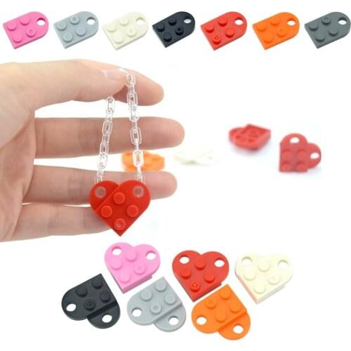 Assemble Particles 3176 Modified 3 x 2 with Hole Building Blocks MOC Parts Bricks Heart Model Educational Creative Toy for Kids
