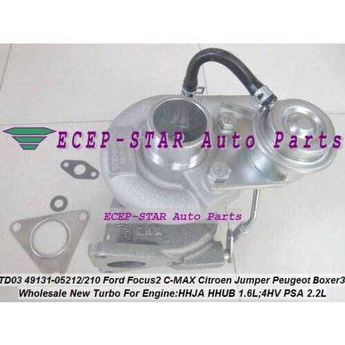 TD03 49131-05212 0375K7 Turbo For Ford For Focus 2 Fiesta VI HHJA HHUB 1.6L For Citroen Jumper For Peugeot Boxer 3 4HV PSA 2.2L