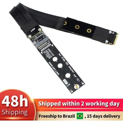 R44SF / R24SF M.2 for NVMe SSD Extension Cable Solid State Drive Riser Card Support M2 to PCI Express 3.0 4.0 X4 PCI-E 32G/bps