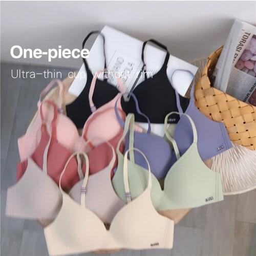 Seamless Bras for Women Push Up Bras No Wire Brassiere A B Cup Underwear Sexy Bra Three Quarters(3/4 Cup) Lingerie