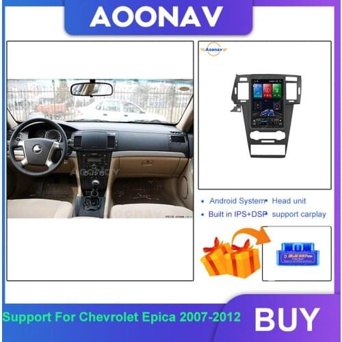 2 Din Android Telsa Vertical Screen Car Radio For Chevrolet Epica 2007-2012 GPS Navi Head Unit Stereo Receiver Multimedia Video