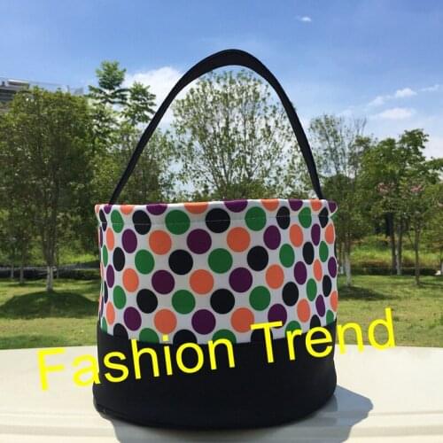 20pcs/lot Monogram Personalize Wholesale Stocked Halloween Bucket 12 Styles Treat or Trick Bag Kids Bucket