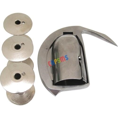 #58669 1PCS+16901 3PCS Shuttle hook &Bobbins fit for Singer 7 CLASS 7-31, 33, 56 Consew 733R SEIKO SLH-2B