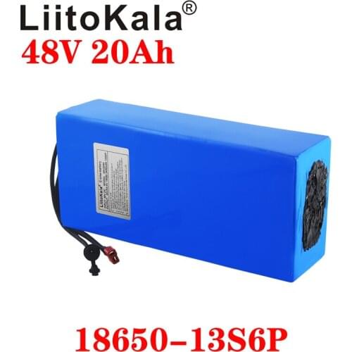 LiitoKala 18650 48V 30ah 20ah 15ah 12ah 25ah High power Electric Bike Battery E-bike Battery 48V 18650 Lithium Battery with BMS