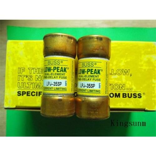 Free shipping 5pcs LPJ-35SP delay fuse 27X60MM BUSS LOW PEAK genuine 35A600V