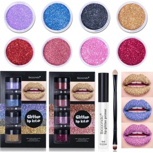 Shimmer lip gloss beauty girl diamond glitter lip tint waterproof long lasting 8 color gold flash liquid lipstick