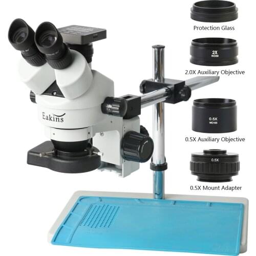 3.5X-90X Simul Focal Trinocular Stereo Microscope 37MP 1080P HDMI USB Digital Video Microscopio Camera For PCB Repair Education