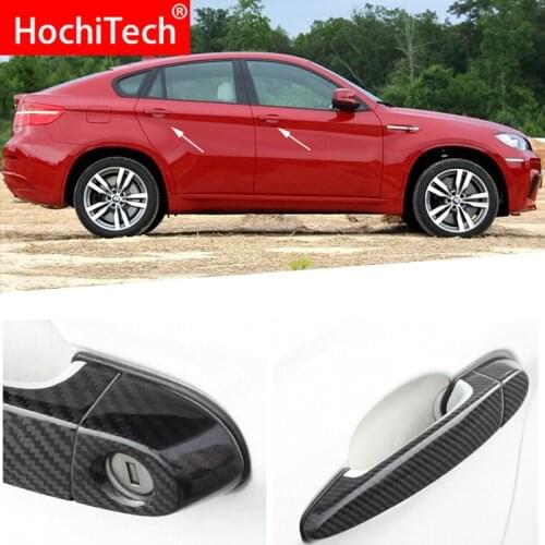 For BMW x6M x6 M E71 2008-2014 Accessories 100% real carbon fiber Auto outer door handle cover