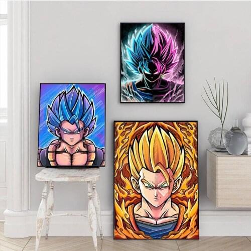 Dragon Ball Pop Art Decorative Poster Super Saiyan Gohan Wall Art Canvas Painting Modern Picture for Interio Home Decor Prints