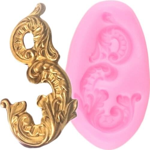 European Relief Silicone Mold Wedding Cupcake Topper Fondant Cake Decorating Tools Candy Clay Chocolate Gumpaste Moulds