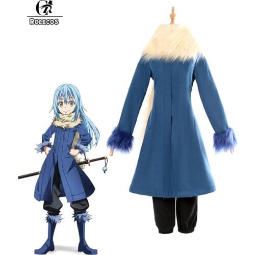 ROLECOS Tensei shitara Slime Datta Ken Cosplay Costume Rimuru Tempest Cosplay Anime Slime Costume Men Got Reincarnated as a