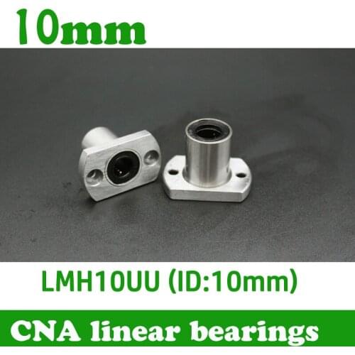 10pcs/lot Free shipping LMH10UU 10mm flange linear bearing CNC Linear Bush LMH10