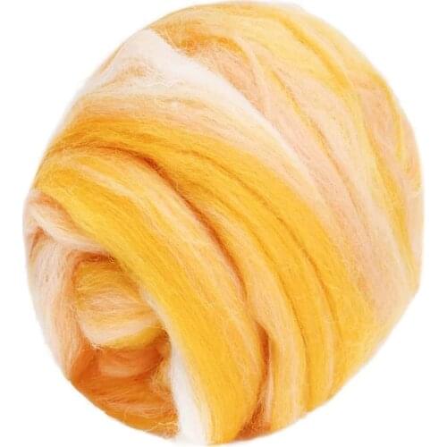 LMDZ Wool Felting Supplies, 100% Pure Wool, Chunky Yarn, Spinning Wool Roving for Needle Felting Wet Felting DIY Hand Spinning