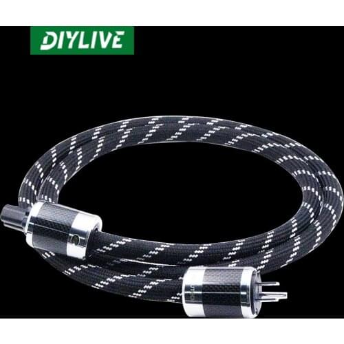 DIYLIVE Energized grade 12TC 24 8N oxygen free copper amplifier speakers with external power cord