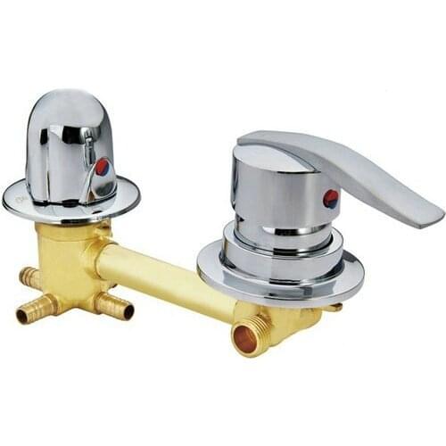 Copper shower room mixer faucet cold and hot water switch valve, Customized 2/3/4/5 Gear shower room mixing connecting valve