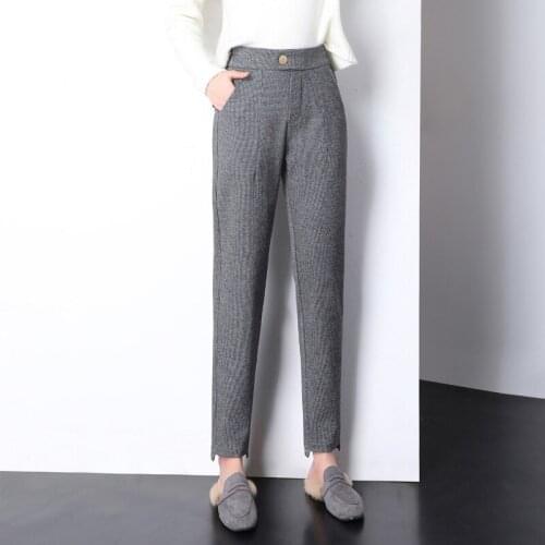 Fashion Wide Leg Pants Pantalones Mujer Cintura Alta Bell Bottom Pants Korean Trousers