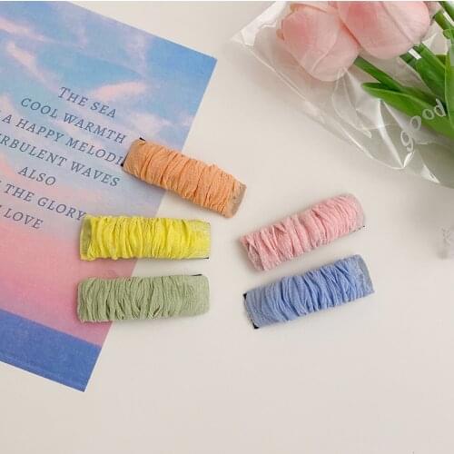 2021 New Fashion Hair Clip Elegant Round Barrette For Women Fashion Metal Girls Sweet Hairpins Barrettes Hair Accessories Gift