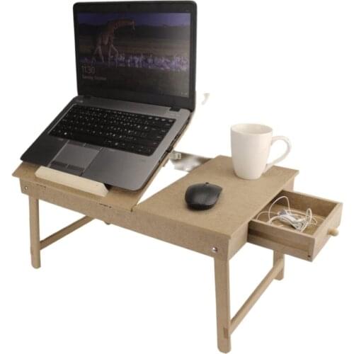 Laptop Stand Accessories Modern Paintable Wooden Adjustable Practical Folding Legs Multi-Purpose Table Anti-Tilt Feet Useful
