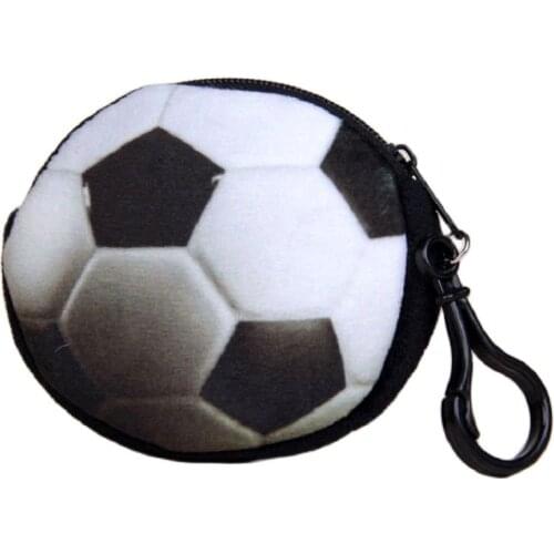 Women Plush Round Shape Mini Coin Purse Cute Wallet Bag Handbag Female Small Pouch for Kindergarten Baby Girls Boys