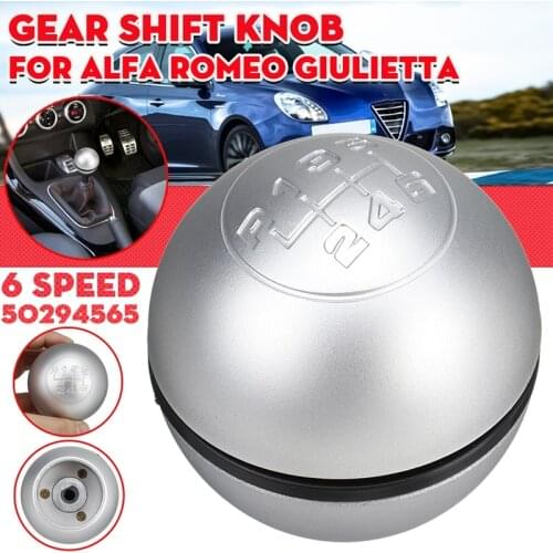 NEW-6 Speed Car Manual Gear Shift Knob Lever Shifter Stick Hand Ball for Alfa Romeo Giulietta 2010-On