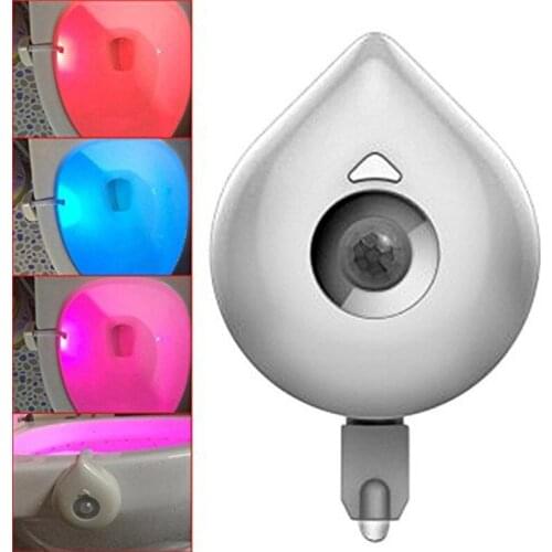 8 Colors Smart PIR Motion Sensor Toilet Seat Night Light Waterproof Backlight For Toilet Bowl LED Lighting WC Decorative Lamps