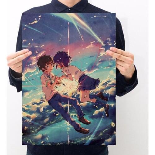 Vintage Poster Newly Movie - your name - Retro Poster kraft paper Printed Wall Posters For Home Bar Room Decor