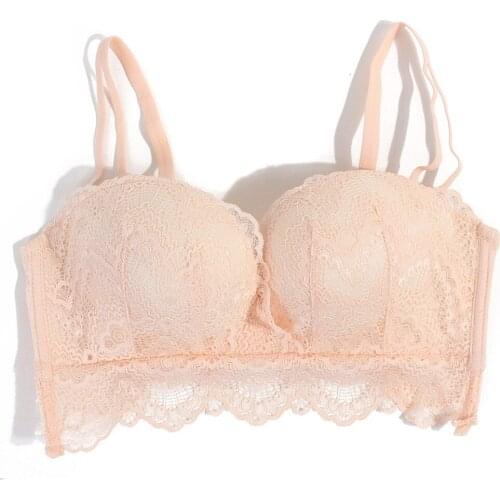 2019 Fashion Women Brassiere Bra Sexy Lace Push Up Sheer Bra Comfortable Super Gather Adjusted Underwear Female Intimates Bra