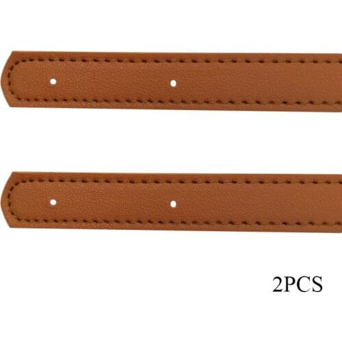 2pcs/pair 60cm Bag Strap Handle Belt Band for Women PU Leather Shoulder Bag Strap Handbag DIY Replacement Accessories For Bag