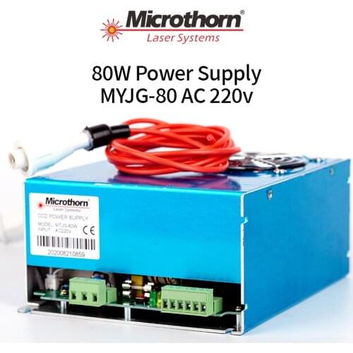 80W-100Watt Power Supply AC 220v Components of Co2 Laser Tube