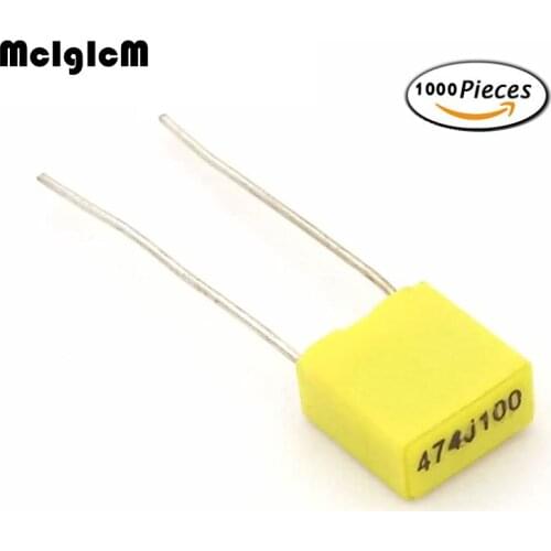 1000pcs 100V Correction capacitor corrective capacity Polyester film capacitor 1nF 2.2nF 4.7nF 10nF 22nF 47nF 100nF 220nF 470nF