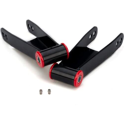 2-3 Inch Suspension Rear Drop Lowering Shackles Kit Compatible With Chevy & GMC Sierra 2500HD 3500HD 2001-2010 2WD 4WD 410730